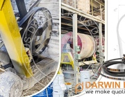 Application of DARWIN PLUS belts in grinding and crushing equipment.